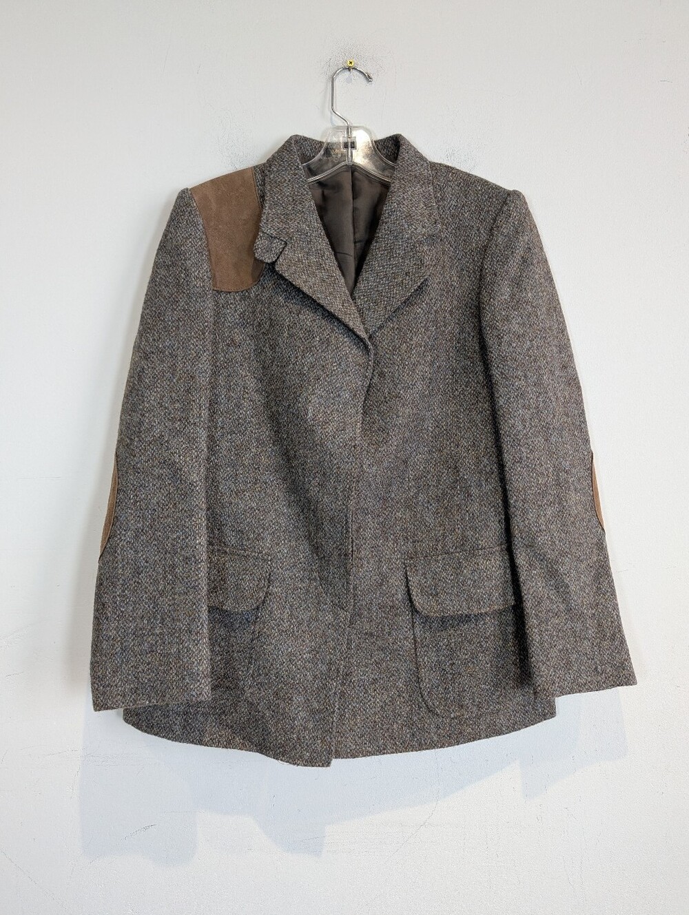 Vintage Harris Tweed By LL Bean Wool Shooting Jacket, Size Small